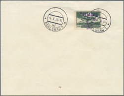 00032 Sudetenland - Karlsbad: Flugpostmarke 2 K? Schwarzgrün, Zähnung L 13¾, Mit Dunkelbläulichviolettem H - Sudetenland