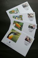 Delcampe - Guyana WWF Bird 2003 Birds (stamp FDC) - Guyane (1966-...)