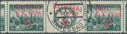 00062 Sudetenland - Karlsbad: Gedenkausgabe "Briefmarkenausstellung In Pilsen 1938", Waagerechtes Paar Mit - Région Des Sudètes