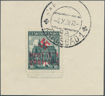 00065 Sudetenland - Karlsbad: Sonderausgabe "Briefmarkenausstellung In Kaschau (Ko?ice) 1938", 50 H. Dunke - Sudetes