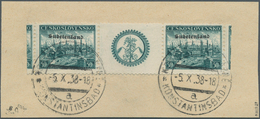 00087 Sudetenland - Konstantinsbad: Gedenkausgabe "Briefmarkenausstellung In Pilsen 1938", Waagerechtes Pa - Sudetenland