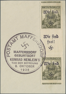 00089 Sudetenland - Maffersdorf: Freimarke "St. Barbara Dom, Kuttenberg (Kutná Hora)", 1.60 K? Bräunlichol - Sudetenland