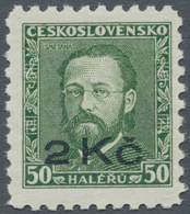 00107 Sudetenland - Niklasdorf: Gedenkausgabe "50. Todestag Von Bed?ich Smetana" 50 H Gelblichgrün Mit Sch - Sudetes