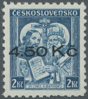 00118 Sudetenland - Niklasdorf: Gedenkausgabe "1050. Todestag Des Hl. Methodios", 2 K? Mit Aufdruck "4.50 - Région Des Sudètes