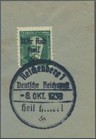 00140 Sudetenland - Reichenberg: Freimarke "Präsident Thomá? Garrigue Masaryk", 50 H Grün In Type II Mit H - Sudetenland