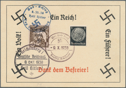 00172 Sudetenland - Reichenberg: Legionärsmarke "Kettensprengender Löwe" 25 H Dunkelbraun Mit Handstempela - Région Des Sudètes