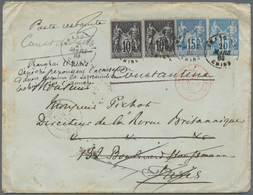 00322 China - Fremde Postanstalten / Foreign Offices: 1883, French P.O. Shanghai, STATIONERY ENVELOPE 15c. - Altri & Non Classificati