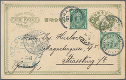 00323 China - Fremde Postanstalten / Foreign Offices: Japan, 1892, Large Dollar Blue "CHEFOO 25 MAY 98" Vi - Sonstige & Ohne Zuordnung