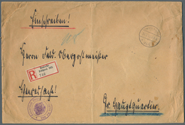 00342 Holyland: 1918, Large Registered Cover From Haifa With Fieldpost Mark "Deutsche Feldpost 365 31.7.18 - Palestine