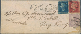 00343 Hongkong: 1860. Envelope Written From London Addressed To 'Rev. C. J. Armistead, "H.M.S. Melville", - Other & Unclassified