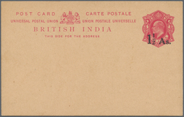 00363 Indien - Ganzsachen: 1922 ESSAY For A Provisional Postal Stationery Card KEVII. 1a. Carmine OVERPRIN - Sin Clasificación