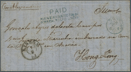 00379 Macau: 1861. Stampless Envelope Written From Lisbon Dated '1st Feb 1861' Addressed To A 'Portuguese - Autres & Non Classés