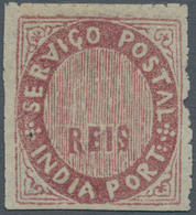 00436 Portugiesisch-Indien: 1876, Type II B Violet High Values Design Without Imprint Of Value, Unused No - Inde Portugaise