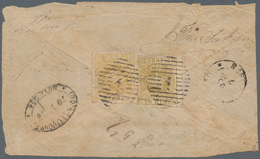 00440 Portugiesisch-Indien: 1878 Part Cover (back Only) From Nova Goa To Margao Franked By 1877 'Crown' 10 - Inde Portugaise