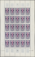 00486 Ghadames: 1949, Cross Of Agadem, 100fr. Lilac/rose, Error Of Colour, Complete (folded) Sheet Of 25 S - Other & Unclassified