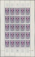 00486 Ghadames: 1949, Cross Of Agadem, 100fr. Lilac/rose, Error Of Colour, Complete (folded) Sheet Of 25 S - Otros & Sin Clasificación