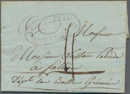 00488 Mauritius: 1812, Entire Letter Dated "Isle De France Ce 15 Fevrier 1812" And Addressed To Sallies/Fr - Mauricio (...-1967)