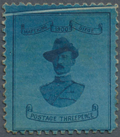 00501 Kap Der Guten Hoffnung - Englische Notausgaben: MAFEKING 1900, 3d. Deep Blue/blue "Baden Powell" Wit - Kap Der Guten Hoffnung (1853-1904)