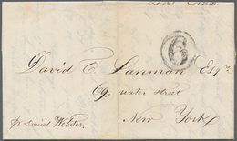 00510 Nicaragua: 1851 Entire Letter From Greytown (San Juan Del Norte) To New York By S/s "Daniel Webster" - Nicaragua