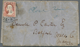 00512 Nicaragua: 1855, "William Walker Expedition & Conquest Of Nicaragua" : US 3.c On Folded Envelope Fro - Nicaragua