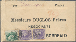 00561 Argentinien: 1881 Printed Commercial Envelope Used From Buenos Aires To Bordeaux, France By S/s "Ore - Otros & Sin Clasificación
