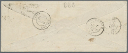 00594 Chile: 1862, Letter To Condom, France Bearing 5c. Brick Red With Huge Margins All Round And Showing - Chili