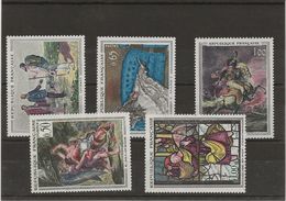 SERIE TABLEAUX - N° 1363 A 1365 + N° 1376 A 1377 NEUF XX -ANNEE 1962-63 -COTE : 19 € - Nuevos