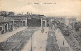 18-VIERZON- LA GARE PRISE DU PONT - Vierzon