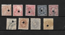 España. Conjunto De 9 Sellos Usados Por Telégrafos - Used Stamps