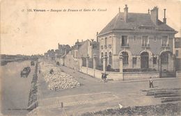 18-VIERZON- BANQUE DE FRANCE ET GARE DU CANAL - Vierzon