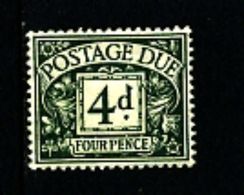 GREAT BRITAIN - 1937 POSTAGE DUES 4d  KGVI  MINT NH  SG D31 - Postage Due