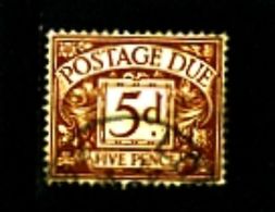 GREAT BRITAIN - 1937 POSTAGE DUES 5d  KGVI  FINE USED  SG D32 - Portomarken