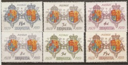 Delcampe - Bermuda  1959 SG 157-62  Settlement Arms   Mounted Mint - Bermuda