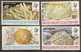 Delcampe - British Indian Ocean Territories  1971  SG  41-4  Coral  Mounted Mimt - British Indian Ocean Territory (BIOT)