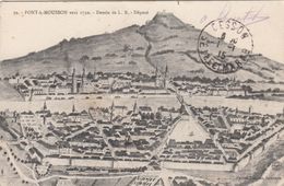 Cp , 54 , PONT-à-MOUSSON Vers 1750 , Dessin De L. R. - Pont A Mousson