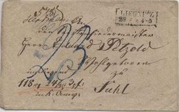 Poland 1828, Letter From Liegnitz - Legnica To Suhl Valuable Letter W301. - ...-1860 Prefilatelia