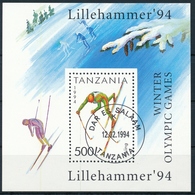 Delcampe - Bl. 239 Tansania Einwandfreie Erhaltung Mit ET-Stempel - Dar Es Salaam - Langlauf - Ski