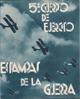 FOLLETO PROPAGANDA DEL 5º CUERPO DE EJERCITO DEL AÑO 1937 DE 48 PÁGINAS (FRANCO) - Español