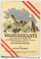 106 Aspang Markt 1955 - Wanderkarte Mit Umschlag - Provisorische Ausgabe Der Österreichischen Karte 1:50.000 - Herausgeg - Mapamundis