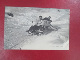 Delcampe - CPA SUISSE SPORT D'HIVER  LUGE - Wintersport