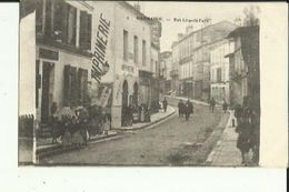 Delcampe - Marmande  47    La Rue Leopold Faye Tres Tres Animée  Café Et Imprimerie-Epicerie - Marmande