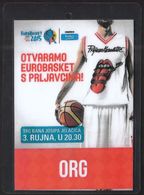 Croatia Zagreb 2015 / Basketball / Accreditation ORG / EUROBASKET / Opening Ceremony - Uniformes, Recordatorios & Misc