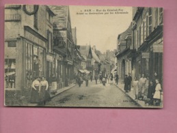 Delcampe - CPA   - Ham - Rue Du Général Foy - Avant Sa Destruction Par Les Allemands - Ham