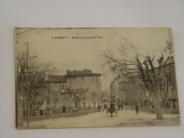 Delcampe - BOUCHES DU RHONE-LAMBESC-ENTREE AVENUE D'AIX-ANIMEE - Lambesc