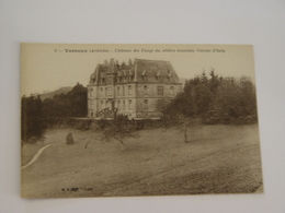 Delcampe - ARDECHE-VERNOUX-9-CHATEAU DES FAUGS DU CELEBRE MUSICIEN VINCENT D'INDY ED BF - Vernoux