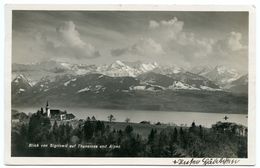 LA SUISSE : BLICK VON SIGRISWIL AUF THUNERSEE UND ALPEN - Sigriswil