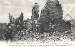 Delcampe - SOMME - 80 - DOMPIERRE BECQUINCOURT - Guerre 14 - Installation Ligne Téléphonique - Ham