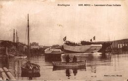 Delcampe - 22 BINIC  LANCEMENT D'UNE GOELETTE - Binic