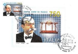 Delcampe - [MD2050] CPM - DIABOLIK - CENTO ANNI DI RADIO - MILANOFIL '94 - CON ANNULLO 11.3.1994 - NV - Briefmarken (Abbildungen)