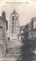 Delcampe - SOMME - 80 - DOMART EN PONTHIEU - L'église - Doullens